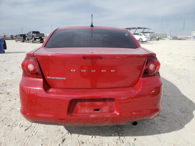 1C3CDZAB6DN610424 - 2013 DODGE AVENGER SE RED photo 6