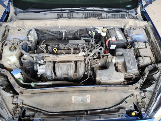 3FA6P0H78HR229518 - 2017 FORD FUSION SE BLUE photo 11