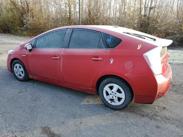 JTDKN3DUXA0045036 - 2010 TOYOTA PRIUS RED photo 2