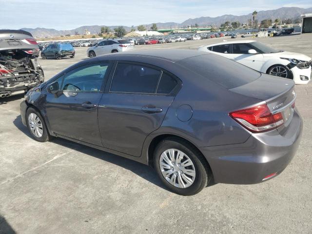 19XFB2F50FE257713 - 2015 HONDA CIVIC LX GRAY photo 2