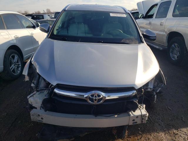 5TDJKRFH5ES010687 - 2014 TOYOTA HIGHLANDER XLE SILVER photo 5