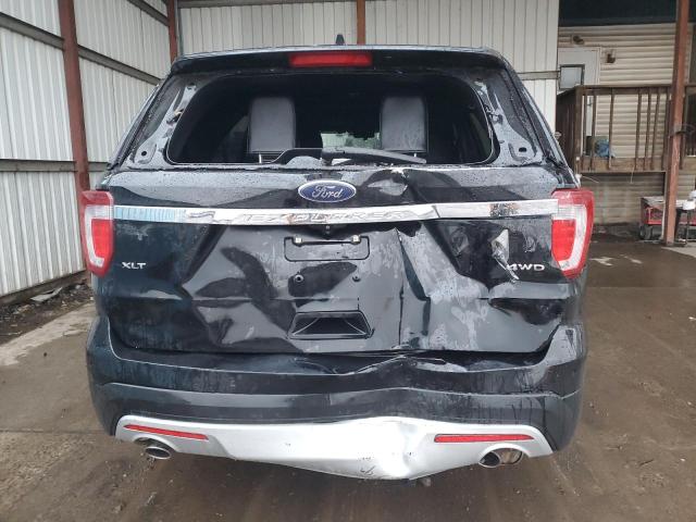 1FM5K8D85GGB08657 - 2016 FORD EXPLORER XLT BLACK photo 6