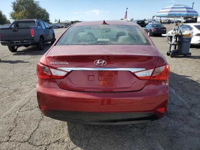 5NPEB4AC1EH893340 - 2014 HYUNDAI SONATA GLS RED photo 6