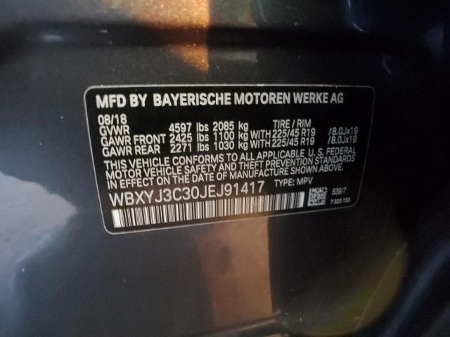 WBXYJ3C30JEJ91417 - 2018 BMW X2 SDRIVE28I Grau Foto 12