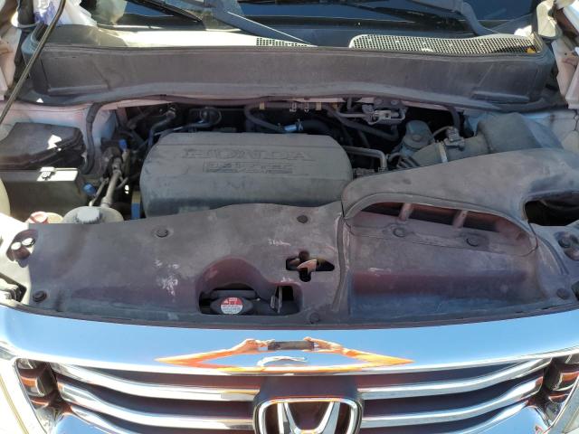 5FNYF3H55DB030962 - 2013 HONDA PILOT EXL WHITE photo 11