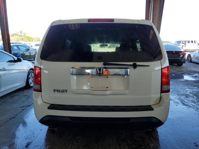 5FNYF3H55DB030962 - 2013 HONDA PILOT EXL WHITE photo 6