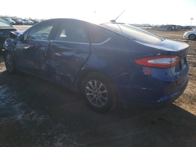 3FA6P0G74GR163808 - 2016 FORD FUSION S BLUE photo 2