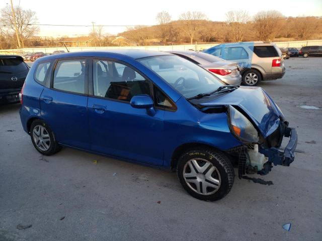 JHMGD38438S017837 - 2008 HONDA FIT BLUE photo 4