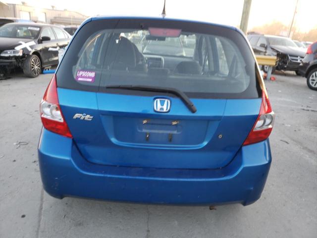 JHMGD38438S017837 - 2008 HONDA FIT BLUE photo 6