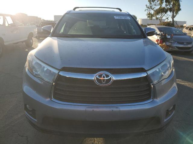 5TDKKRFH3FS074488 - 2015 TOYOTA HIGHLANDER XLE SILVER photo 5