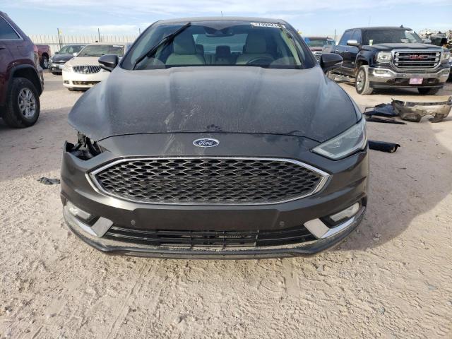 3FA6P0K96HR209052 - 2017 FORD FUSION TITANIUM GRAY photo 5