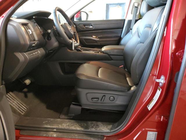 5N1DR3CC1RC219393 - 2024 NISSAN PATHFINDER SL RED photo 7