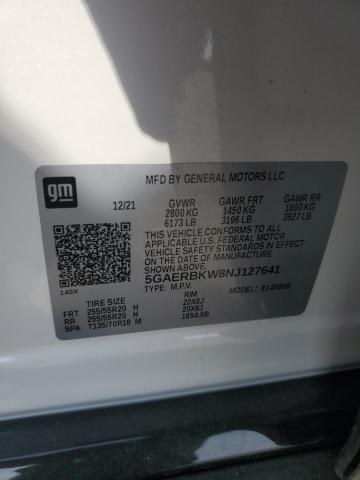 5GAERBKW8NJ127641 - 2022 BUICK ENCLAVE ESSENCE 白色 照片 13