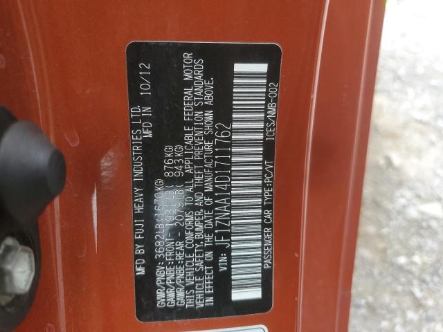 JF1ZNAA14D1711762 - 2013 TOYOTA SCION FR-S ORANGE photo 13