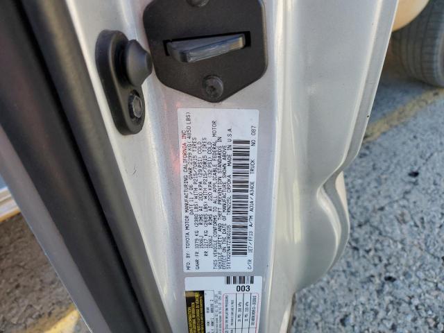 5TETX22N47Z360105 - 2007 TOYOTA TACOMA ACCESS CAB SILVER photo 12