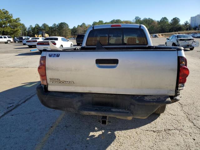 5TETX22N47Z360105 - 2007 TOYOTA TACOMA ACCESS CAB SILVER photo 6