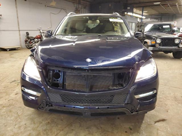 4JGDA5HB6EA370089 - 2014 MERCEDES-BENZ ML 350 4MATIC BLUE photo 5