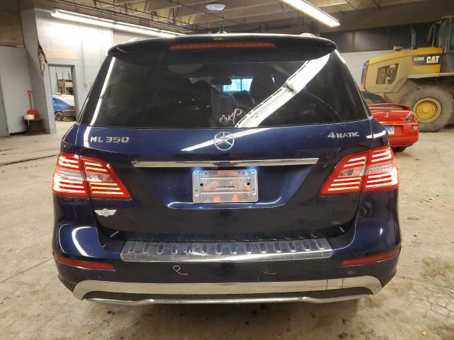 4JGDA5HB6EA370089 - 2014 MERCEDES-BENZ ML 350 4MATIC BLUE photo 6