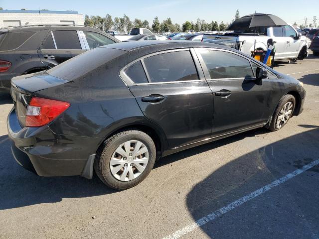 19XFB2F51CE345228 - 2012 HONDA CIVIC LX BLACK photo 3