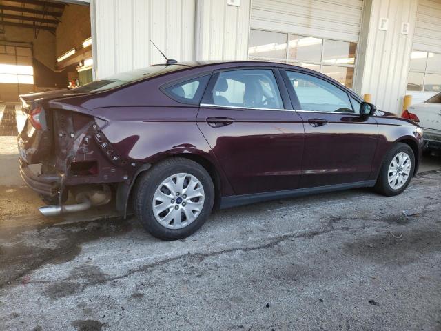 3FA6P0G74DR243881 - 2013 FORD FUSION S BURGUNDY photo 3