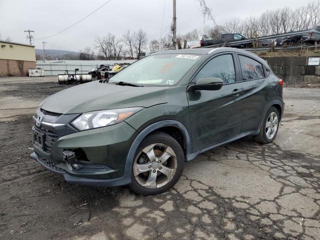 3CZRU6H7XGM741483 - 2016 HONDA HR-V EXL GREEN photo 1