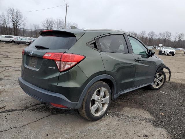 3CZRU6H7XGM741483 - 2016 HONDA HR-V EXL GREEN photo 3