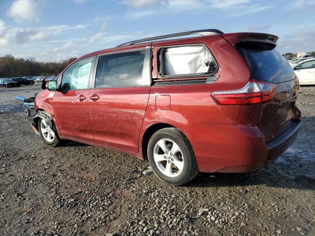 5TDKZ3DC3HS823566 - 2017 TOYOTA SIENNA LE MAROON photo 2