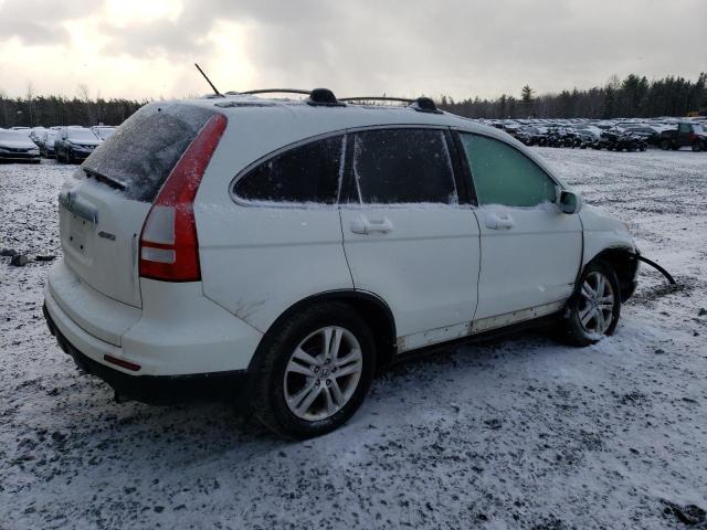 5J6RE4H73AL813067 - 2010 HONDA CR-V EXL WHITE photo 3