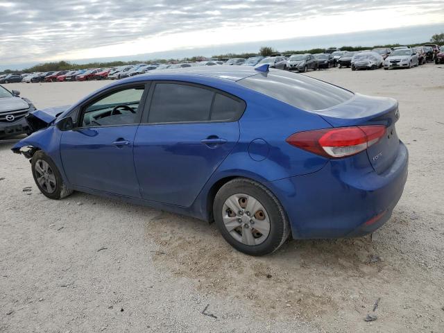 3KPFK4A72JE281962 - 2018 KIA FORTE LX BLUE photo 2