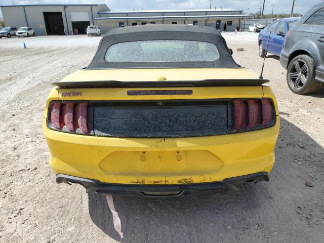 1FATP8UH8J5118265 - 2018 FORD MUSTANG YELLOW photo 6