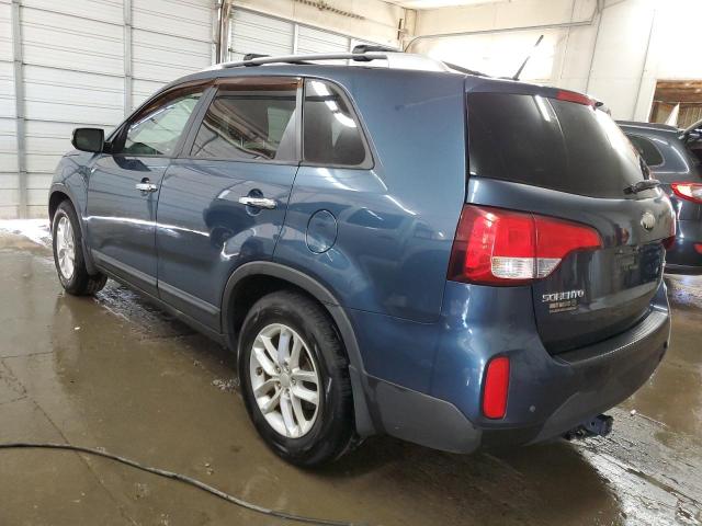 5XYKT3A67EG478700 - 2014 KIA SORENTO LX BLUE photo 2