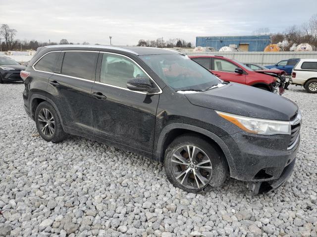 5TDKKRFH0GS127021 - 2016 TOYOTA HIGHLANDER XLE BLACK photo 4