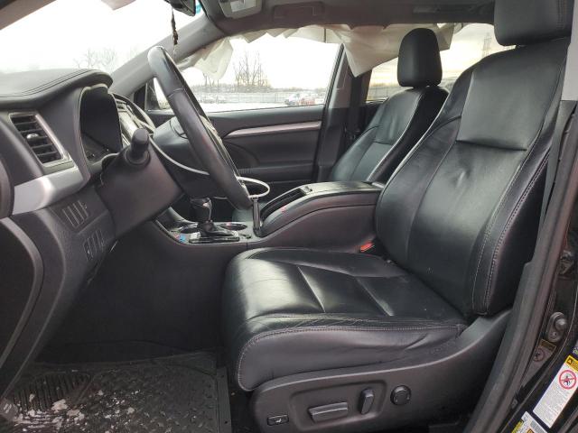 5TDKKRFH0GS127021 - 2016 TOYOTA HIGHLANDER XLE BLACK photo 7