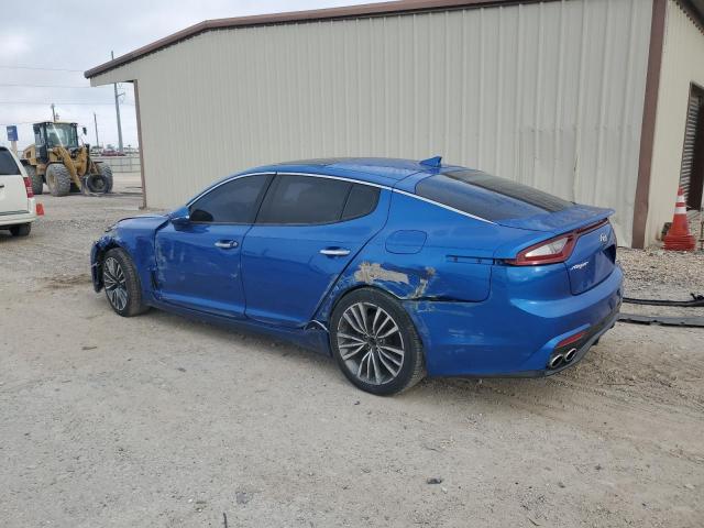 KNAE25LAXK6059233 - 2019 KIA STINGER PREMIUM BLUE photo 2