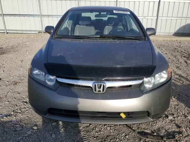 2HGFA16807H006303 - 2007 HONDA CIVIC EX GRAY photo 5