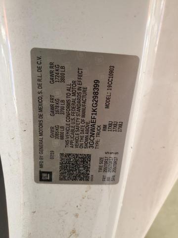 3GCNWAEF1KG298399 - 2019 CHEVROLET SILVERADO C1500 白色 照片 13