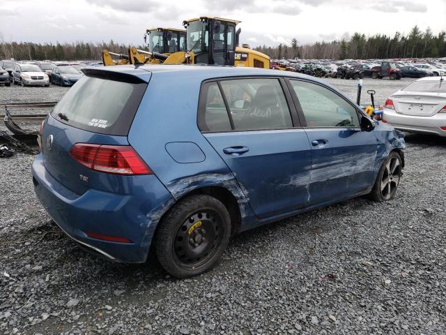 3VWG17AU0JM287289 - 2018 VOLKSWAGEN GOLF S BLUE photo 3