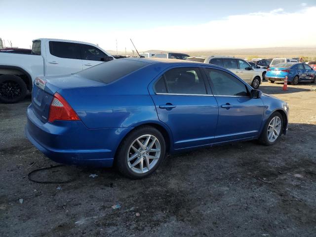 3FAHP0JG7CR307606 - 2012 FORD FUSION SEL BLUE photo 3