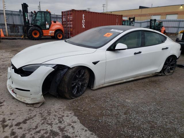5YJSA1E55PF503650 - 2023 TESLA MODEL S თეთრი ფოტო 1