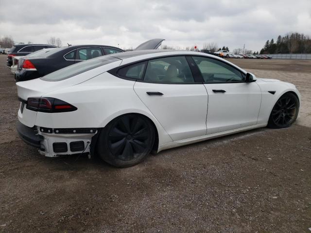 5YJSA1E55PF503650 - 2023 TESLA MODEL S თეთრი ფოტო 3