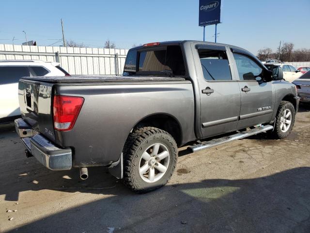 1N6AA0EC3BN308514 - 2011 NISSAN TITAN S GRAY photo 3