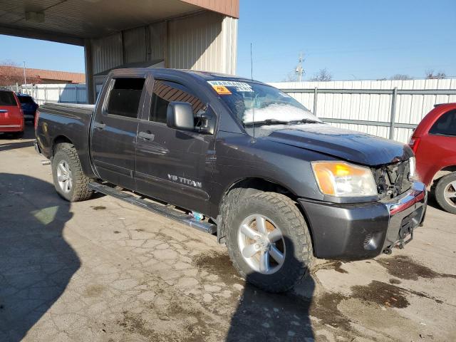 1N6AA0EC3BN308514 - 2011 NISSAN TITAN S GRAY photo 4