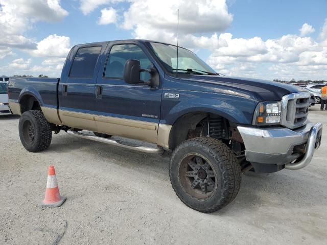 1FTNW21FX1EC15490 - 2001 FORD F250 SUPER DUTY BLUE photo 4