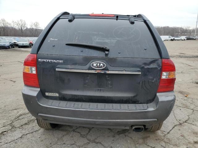 KNDJF724387487483 - 2008 KIA SPORTAGE LX BLACK photo 6