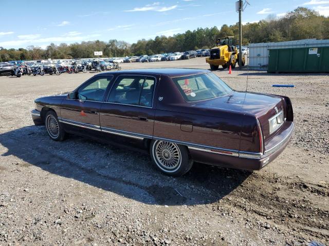 1G6KD52B1SU224739 - 1995 CADILLAC DEVILLE BURGUNDY photo 2