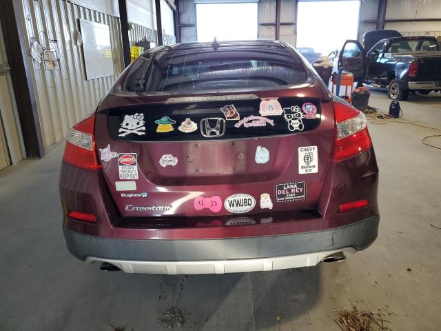 5J6TF3H32EL001646 - 2014 HONDA CROSSTOUR EX BURGUNDY photo 6