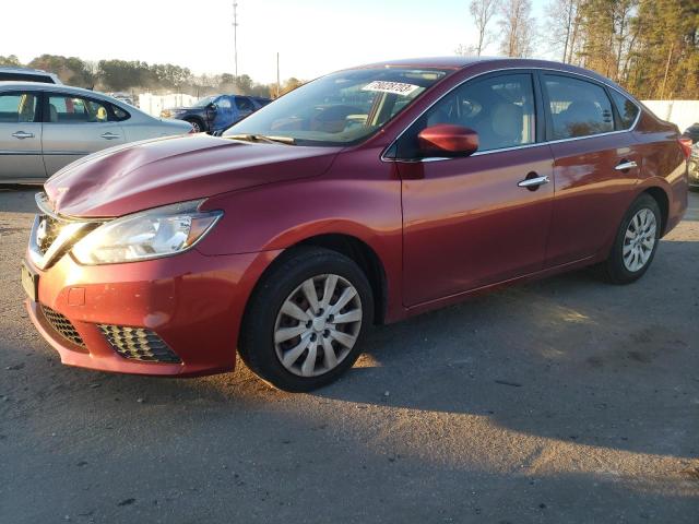 3N1AB7AP9GL644695 - 2016 NISSAN SENTRA S BURGUNDY photo 1