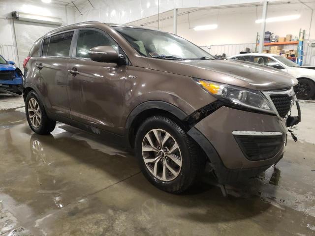 KNDPBCAC2E7568347 - 2014 KIA SPORTAGE LX BROWN photo 4