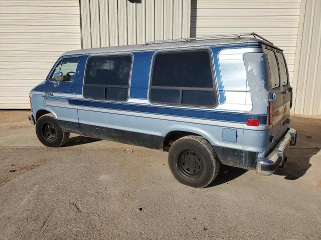 2B6HB21YXKK352103 - 1989 DODGE RAM VAN B250 BLUE photo 2