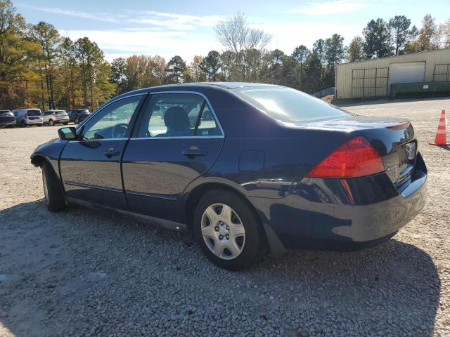 3HGCM56476G710477 - 2006 HONDA ACCORD LX BLUE photo 2